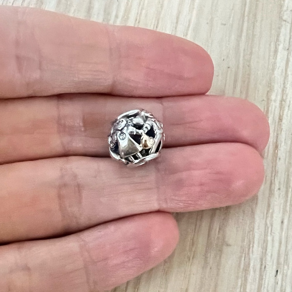 PANDORA Family Forever 14K Gold & Sterling Silver Charm - 791040